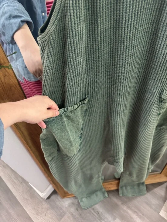 LIKE NEW Free People FP One Frankie Waffle Knit Jumpsuit - Picture 5 of 7